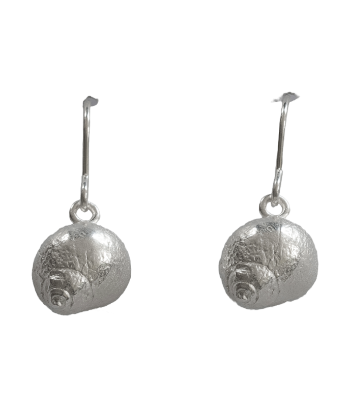 Strandschnecke Ohrhänger - 925/- Silber
