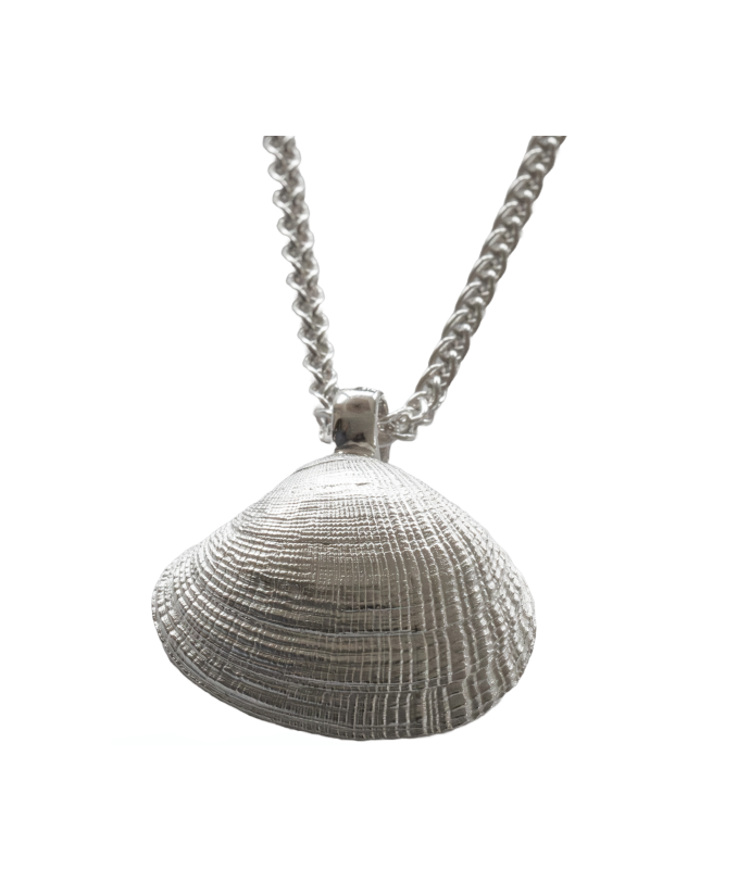 Teppichmuschel - 925/- Silber