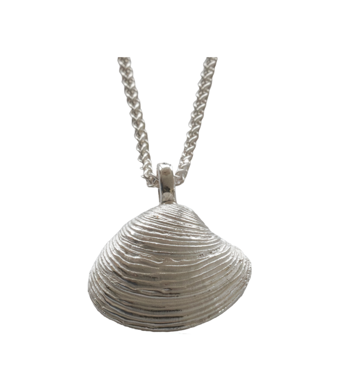 Teppichmuschel - 925/- Silber