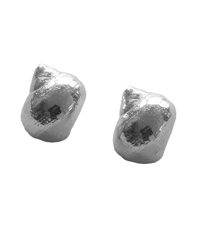 Strandschnecke Ohrstecker - 925/- Silber