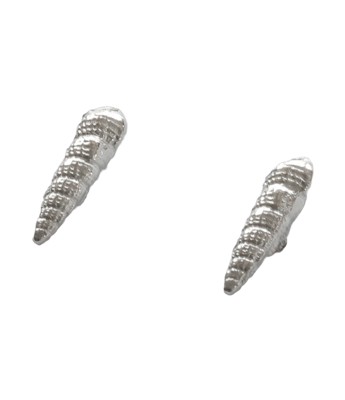 Turmschnecke Ohrstecker - 925/- Silber