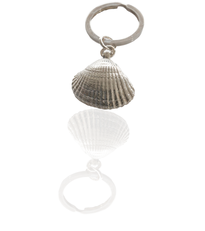 Herzmuschel Schlüsselanhänger