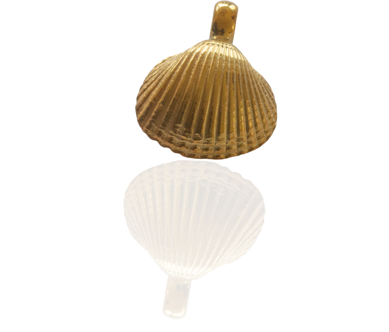 Herzmuschel - 585/- Gold