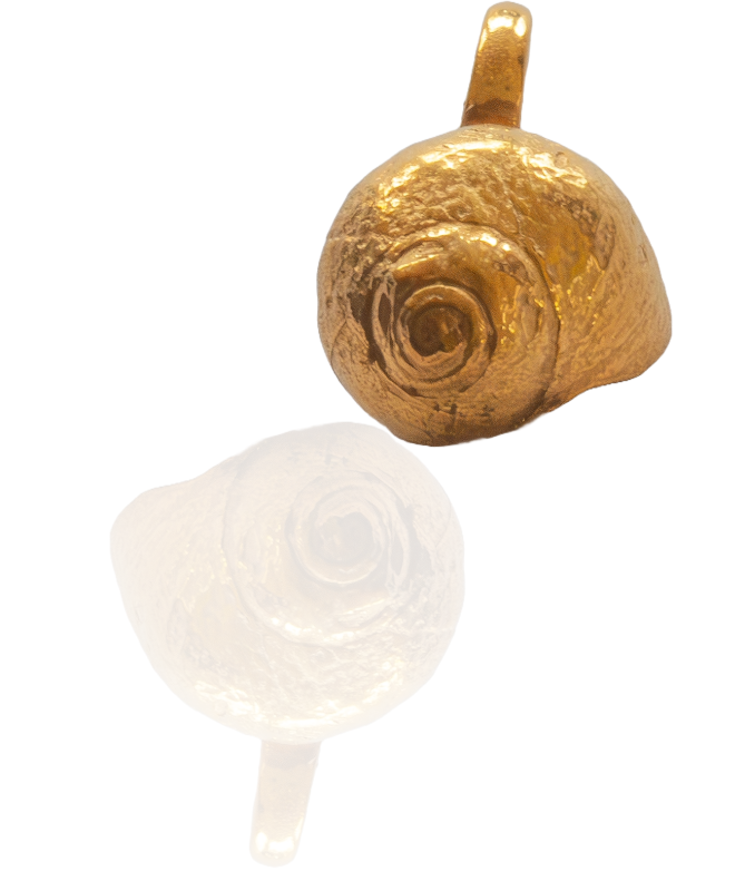 Strandschnecke vergoldet - die „Kleine“