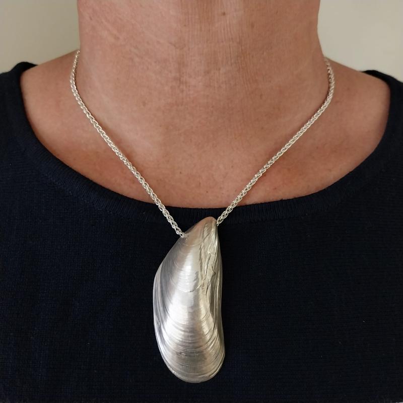 Miesmuschel - die „Große“ 925/- Silber