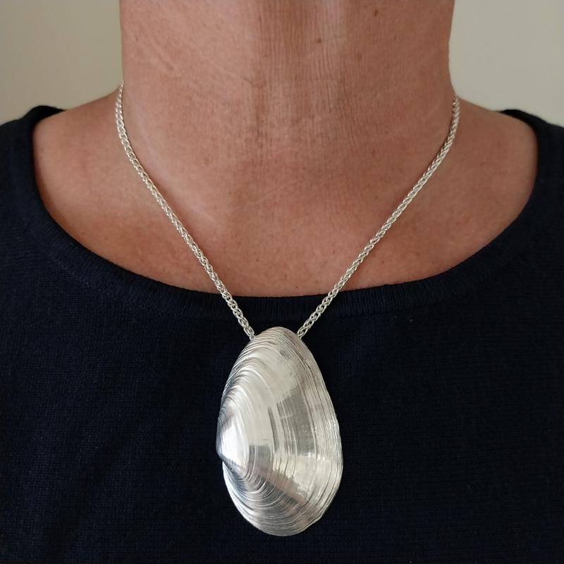 Sandklaffmuschel - 925/- Silber