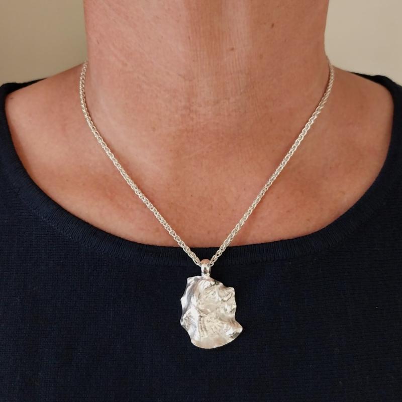 Pazifische Auster - 925/- Silber
