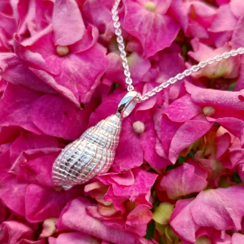 Netzreusenschnecke - 925/- Silber