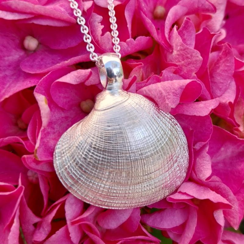 Teppichmuschel - 925/- Silber