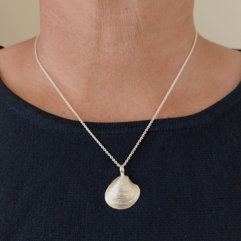Teppichmuschel - 925/- Silber