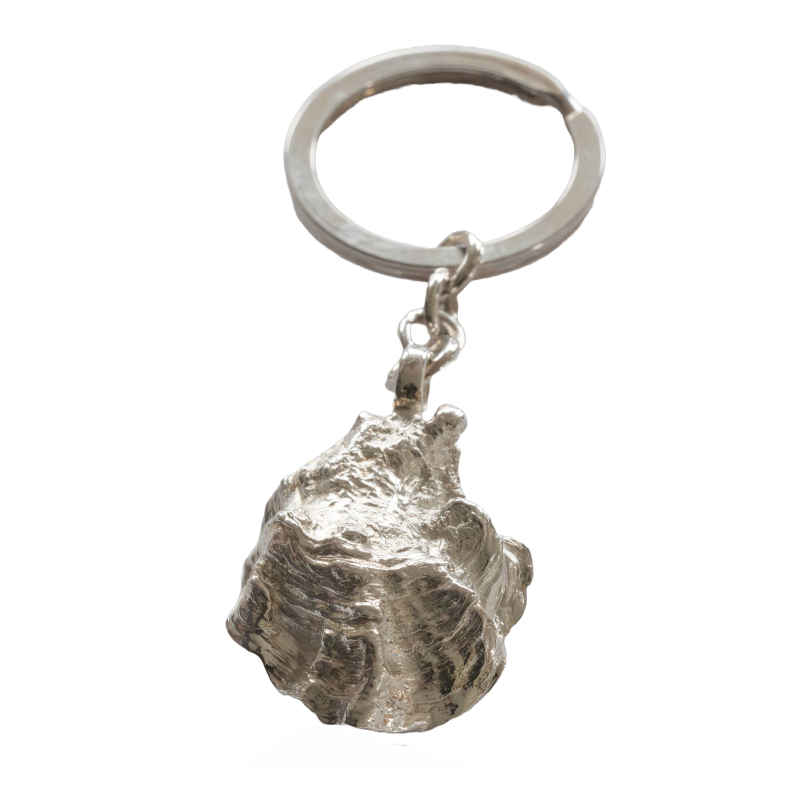 Pazifische Auster Schlüsselanhänger - 925/- Silber