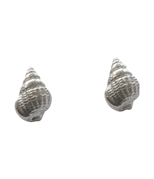 Netzreusenschnecke Ohrstecker - 925/- Silber