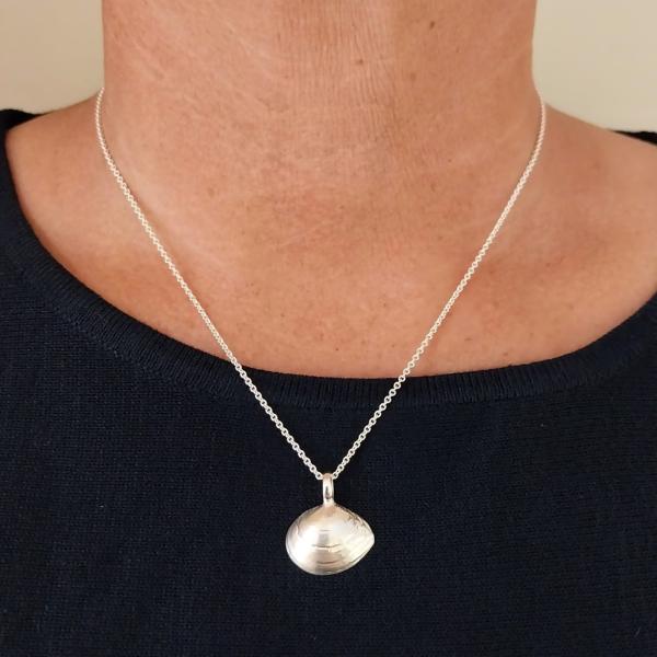 Plattmuschel - die „Kleine“ 925/- Silber