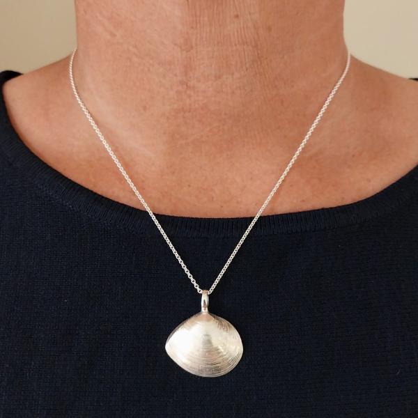 Plattmuschel - 925/- Silber