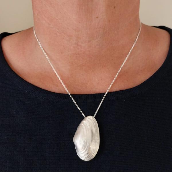 Sandklaffmuschel - 925/- Silber