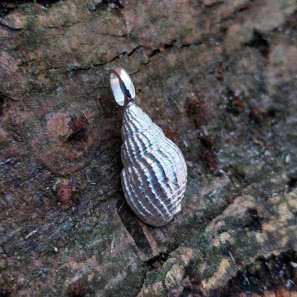 Netzreusenschnecke - 925/- Silber