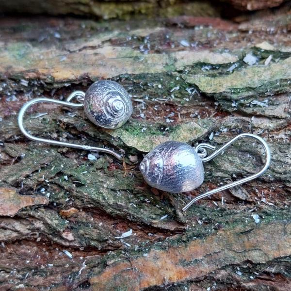 Strandschnecke Ohrhänger - 925/- Silber